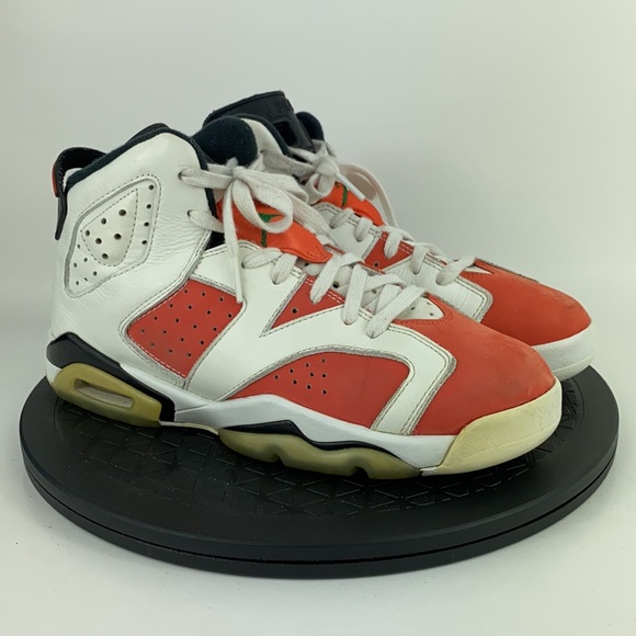 Nike Air Jordan 6 Retro GS 'Gatorade' Orange/White 384665-145 Youth Size 6Y - Picture 3 of 11